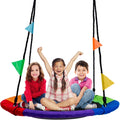 40" Multicolor Saucer Tree Swing Outdoor Playset for Kids