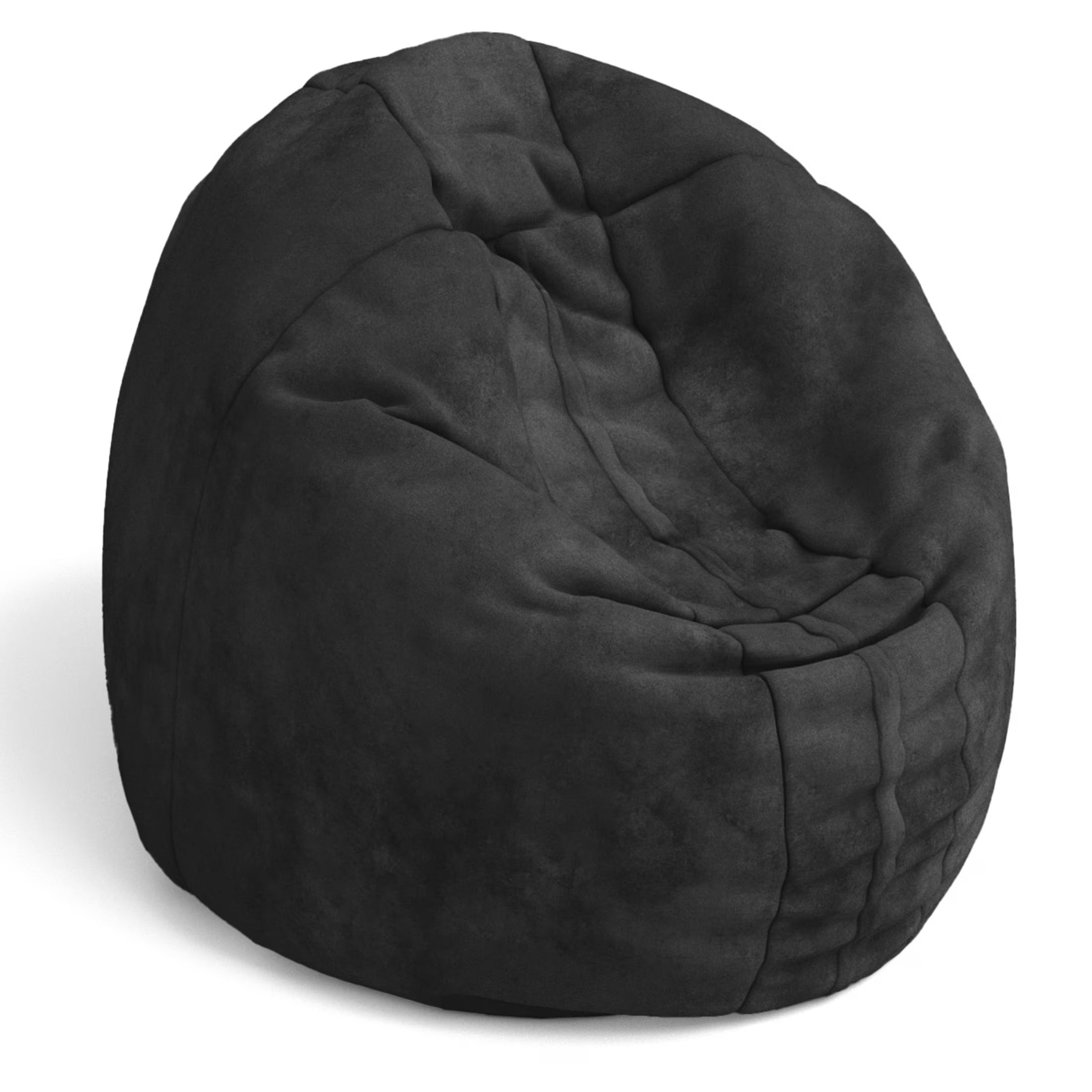 Cocoon 4 Foot Bean Bag Chair and Crash Pad, Black