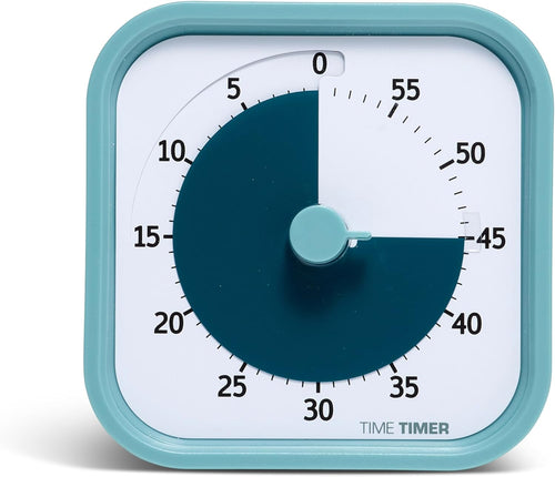 MOD 60-Minute Visual Timer, Home Edition, Silent Operation, Study Tool for Homeschool and Office Use (Lake Day Blue)