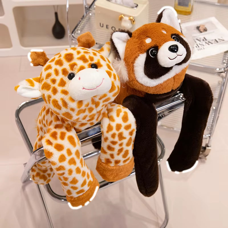 Long Arm Animal Weighted Stuffed Animal Soft Lazy Fluffy Plush Animal Plush Raccoon Koala Bear Giraffe Stuffed Plush Soft Pillow