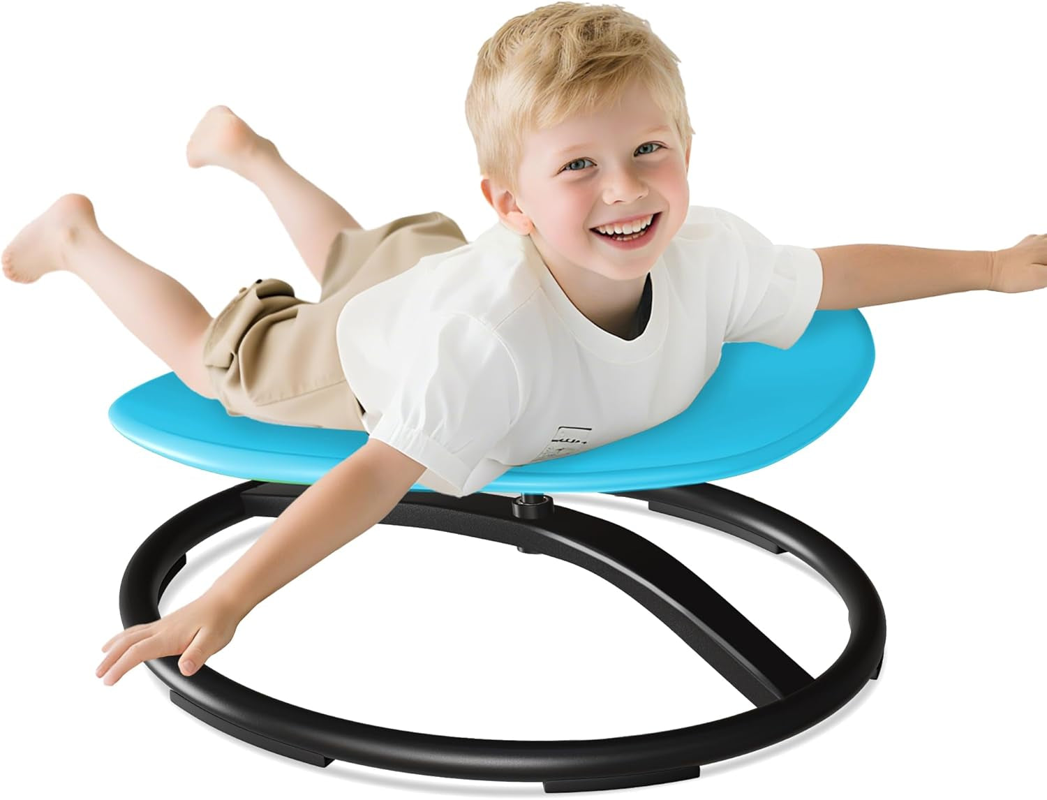 Sensory Spinning Chair for Kids with Autism & ADHD - Azure Rounded Design