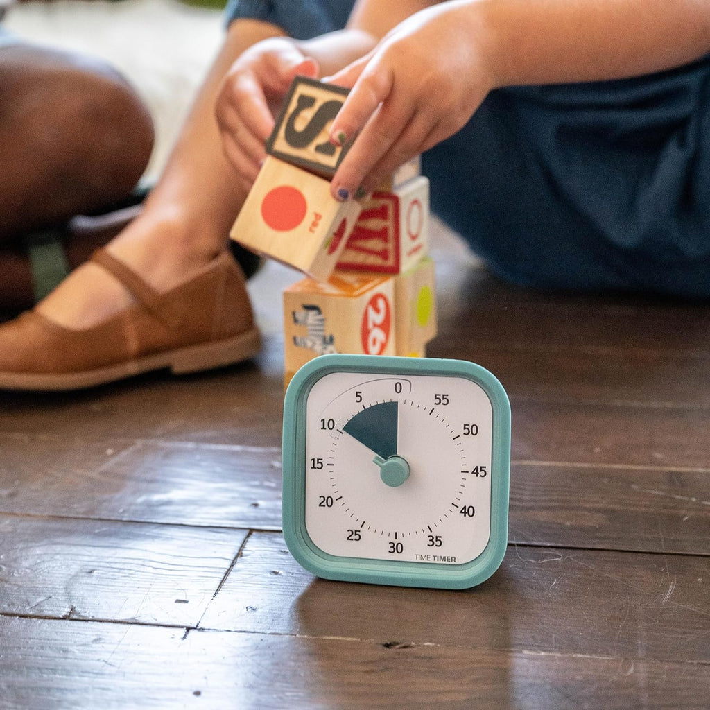 MOD 60-Minute Visual Timer, Home Edition, Silent Operation, Study Tool for Homeschool and Office Use (Lake Day Blue)